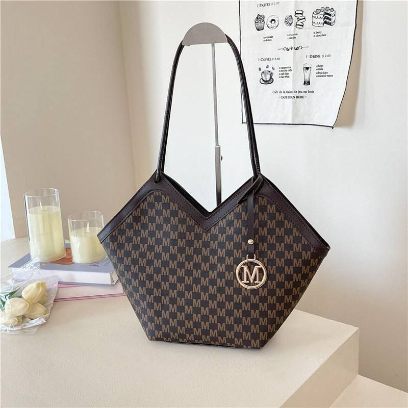 Elegant “M” Pattern Tote Bag