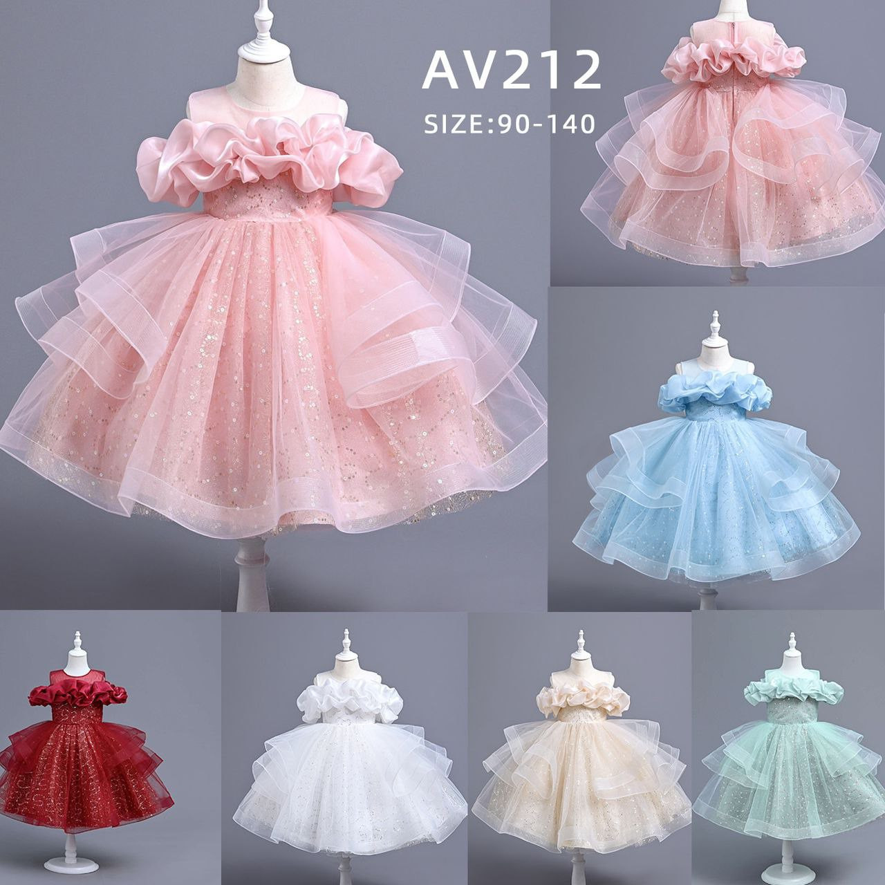 Radiate Joy This Festive Season with Our Helena Gown for Your Little Princess