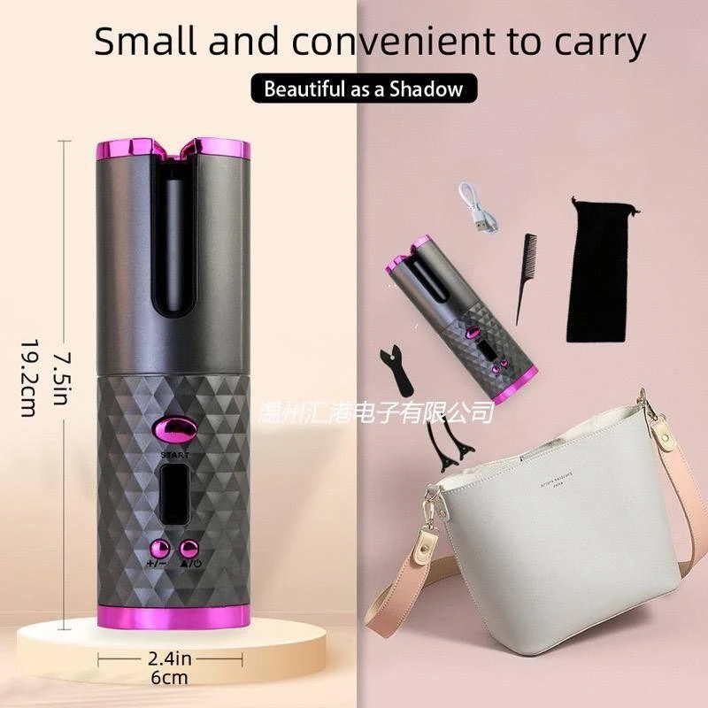 Rechargeable professional hair curlers