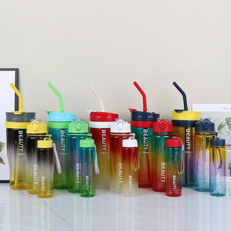 3 in1 water bottle and cup (TRANSPARENT) 1200ml + 700ml + 260ml