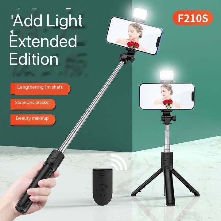 Selfie stick with ledLight