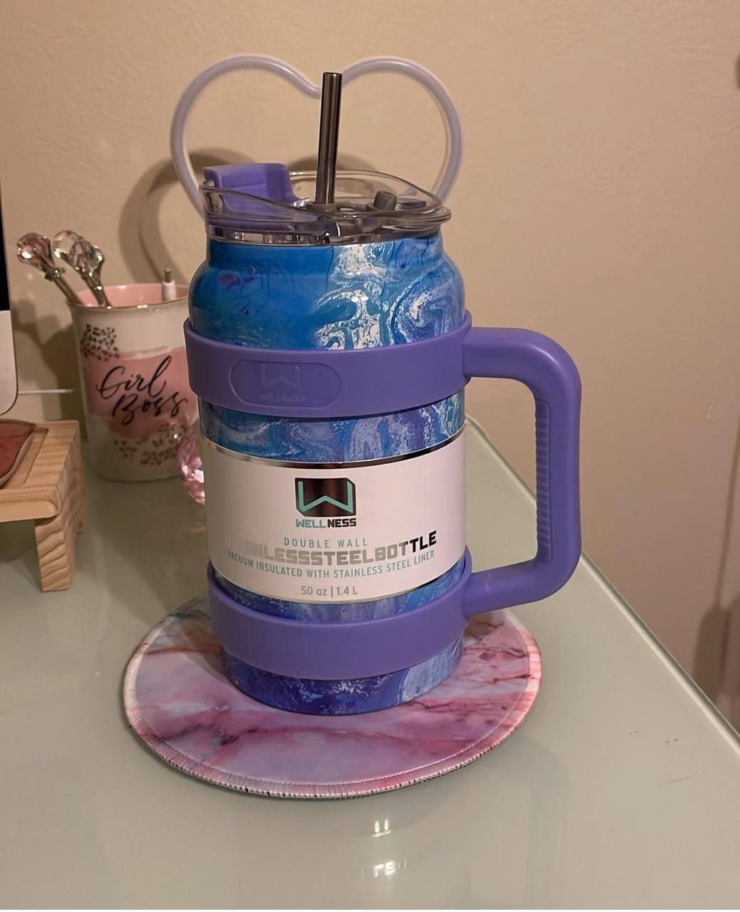 Stainless steel jumbo Gym waterbottle